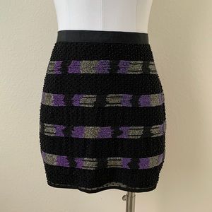 Gryphon New York Beaded Mini Skirt